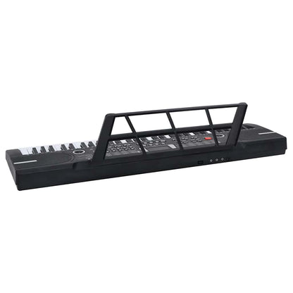 Piano elektriskt tangentbord 61 tangenter och notställ för barn