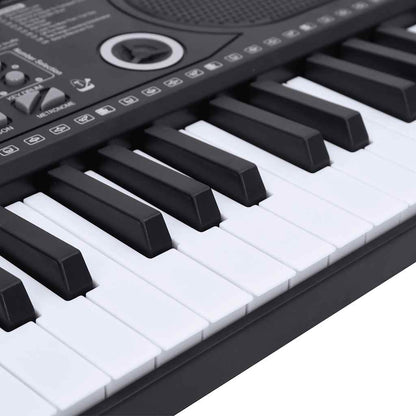 Piano elektriskt tangentbord 61 tangenter och notställ för barn