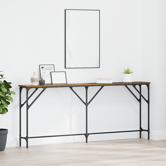 Konsolbord Gammalt Trä 180x23x75 cm Ingenjörsträ